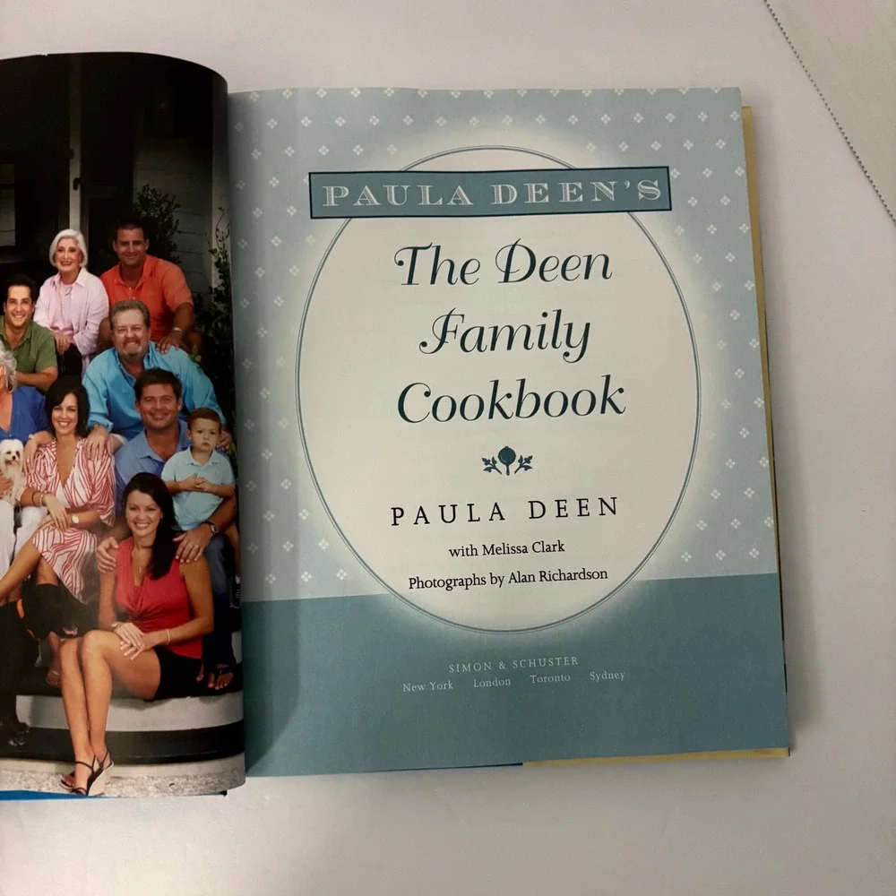 Paula Deen The Deen Family Cookbook Hardcover 1st Edition 2009 Southern Recipes